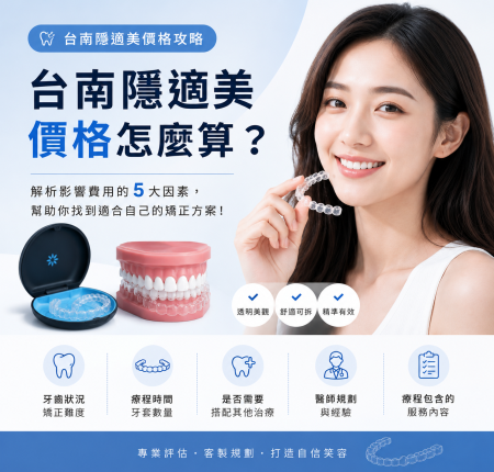 台南隱適美價格怎麼算？醫師解析費用差異與療程內容